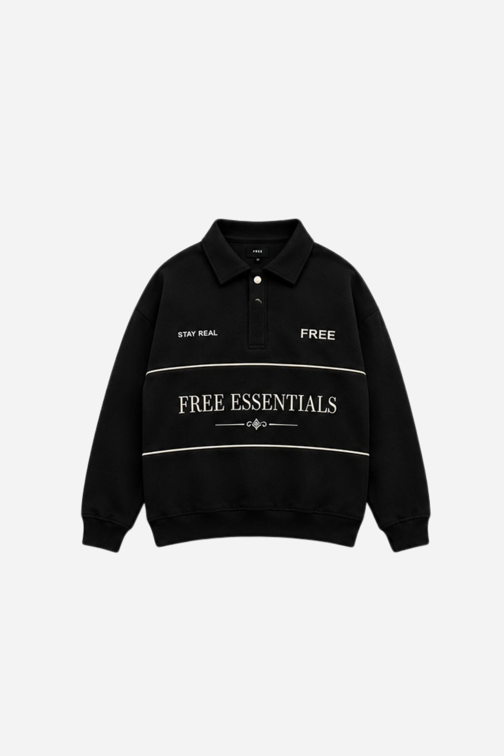 POLERA CROP FREE ESSENTIAL NEGRO