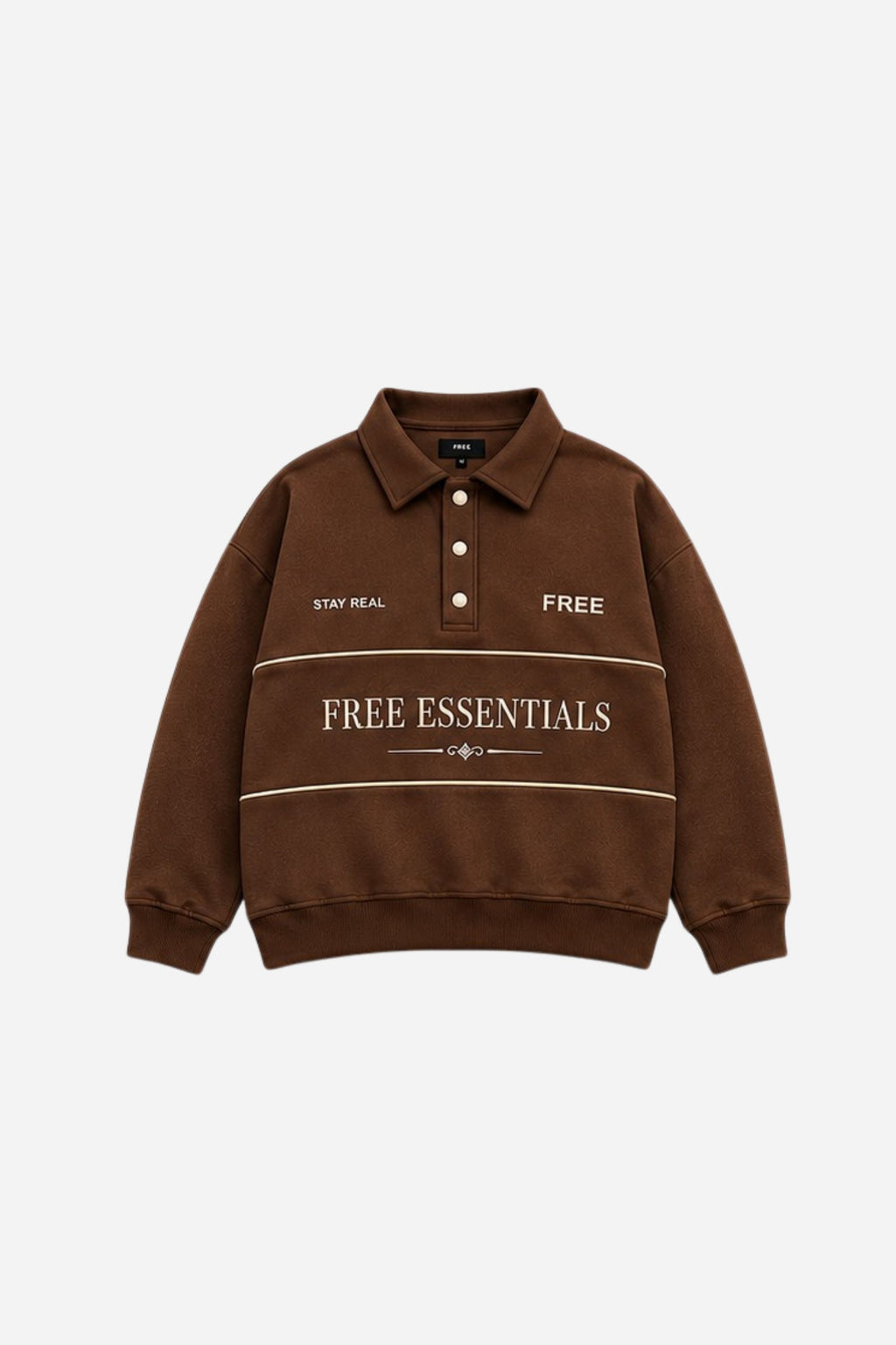POLERA CROP FREE ESSENTIAL MARRON