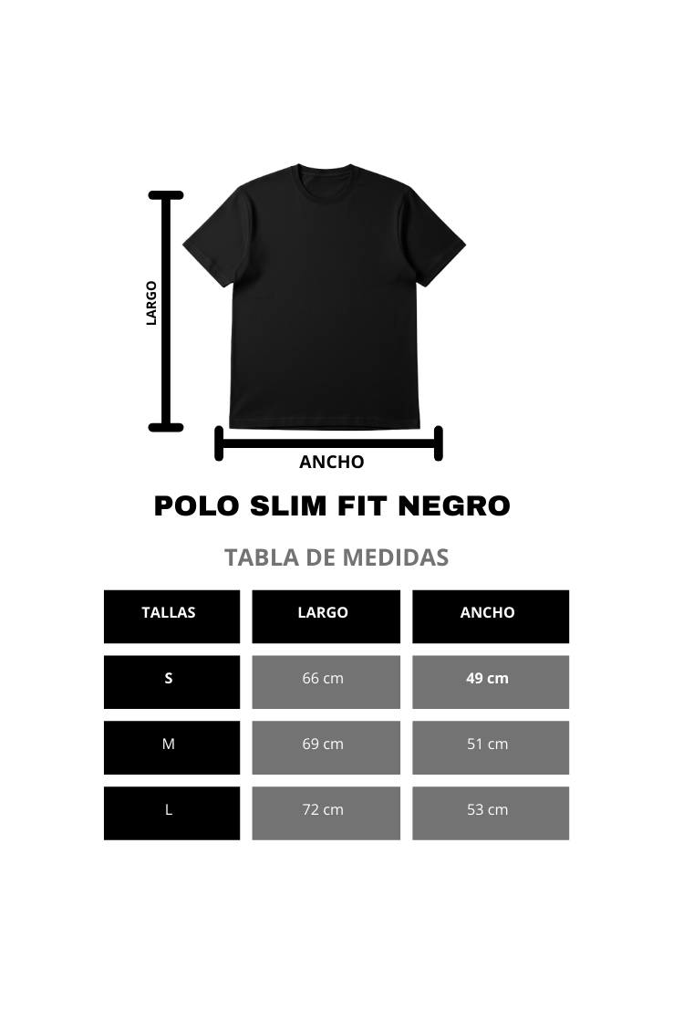 POLO SLIM FIT NEGRO
