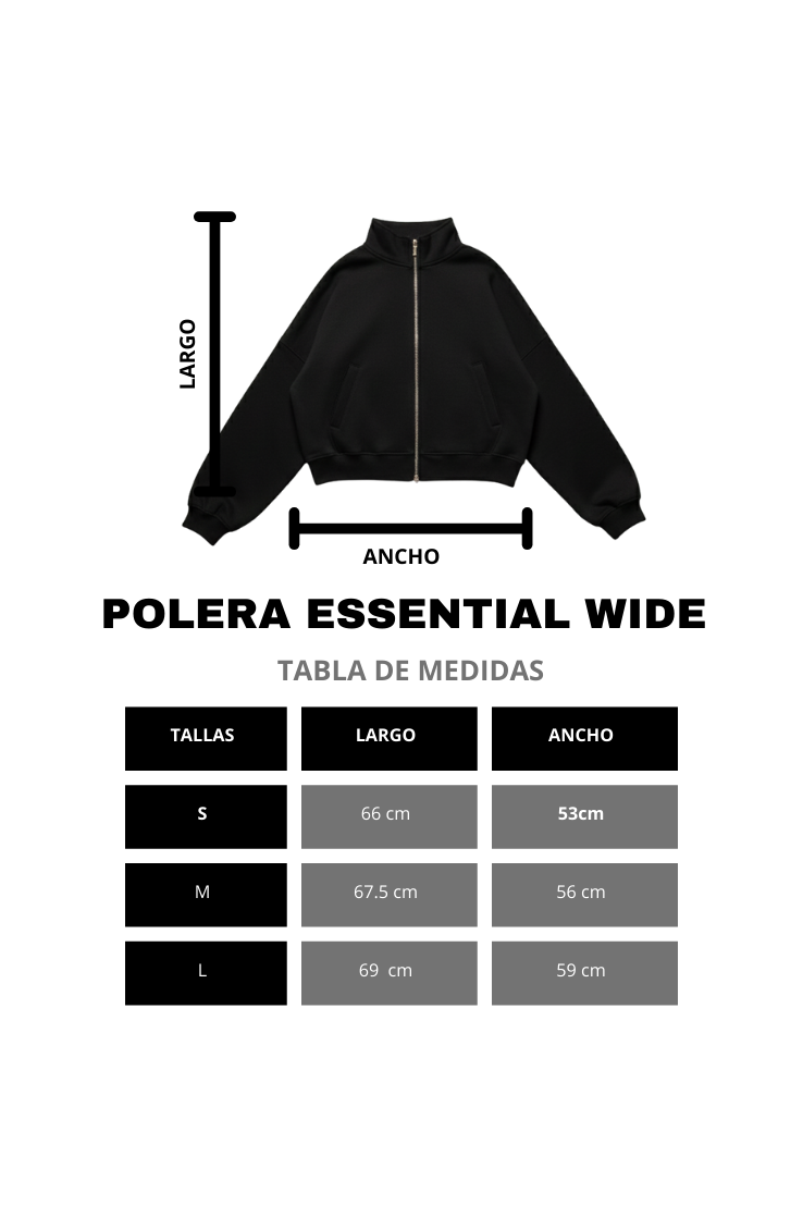 CONJUNTO ESSENTIAL WIDE NEGRO