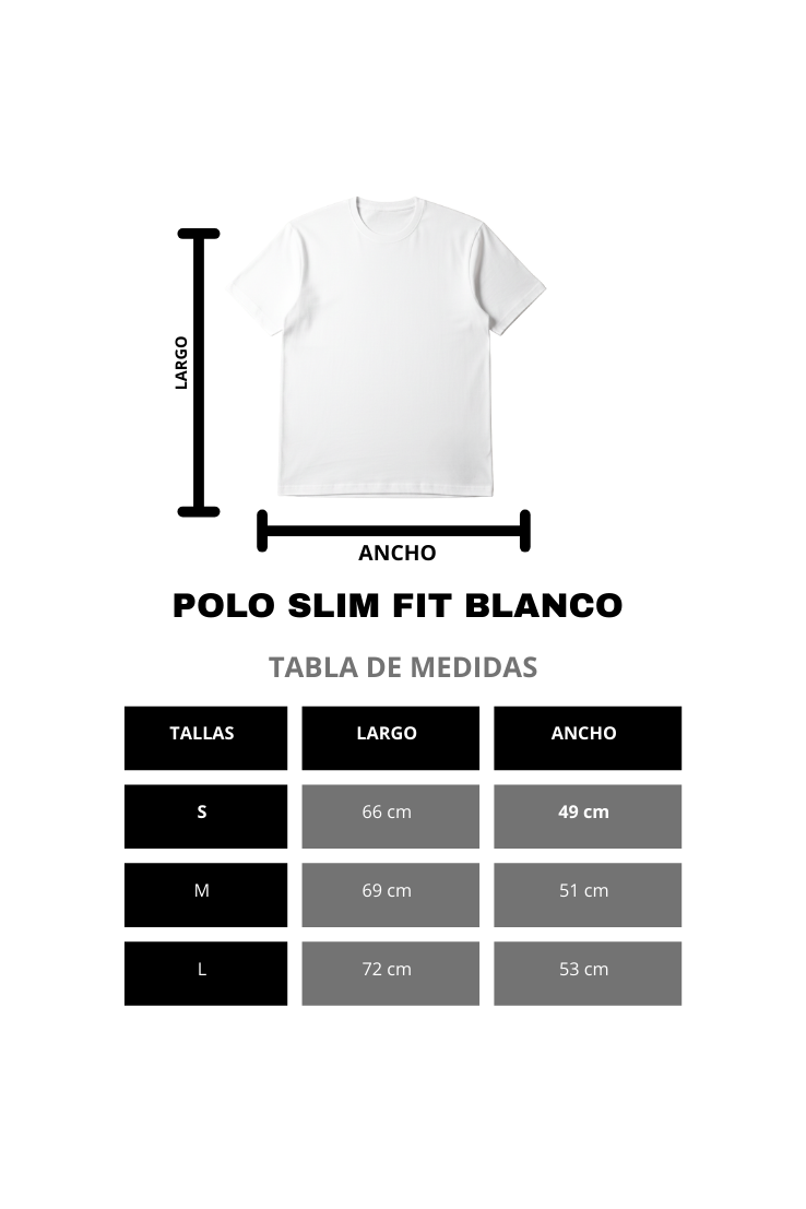 POLO SLIM FIT BLANCO