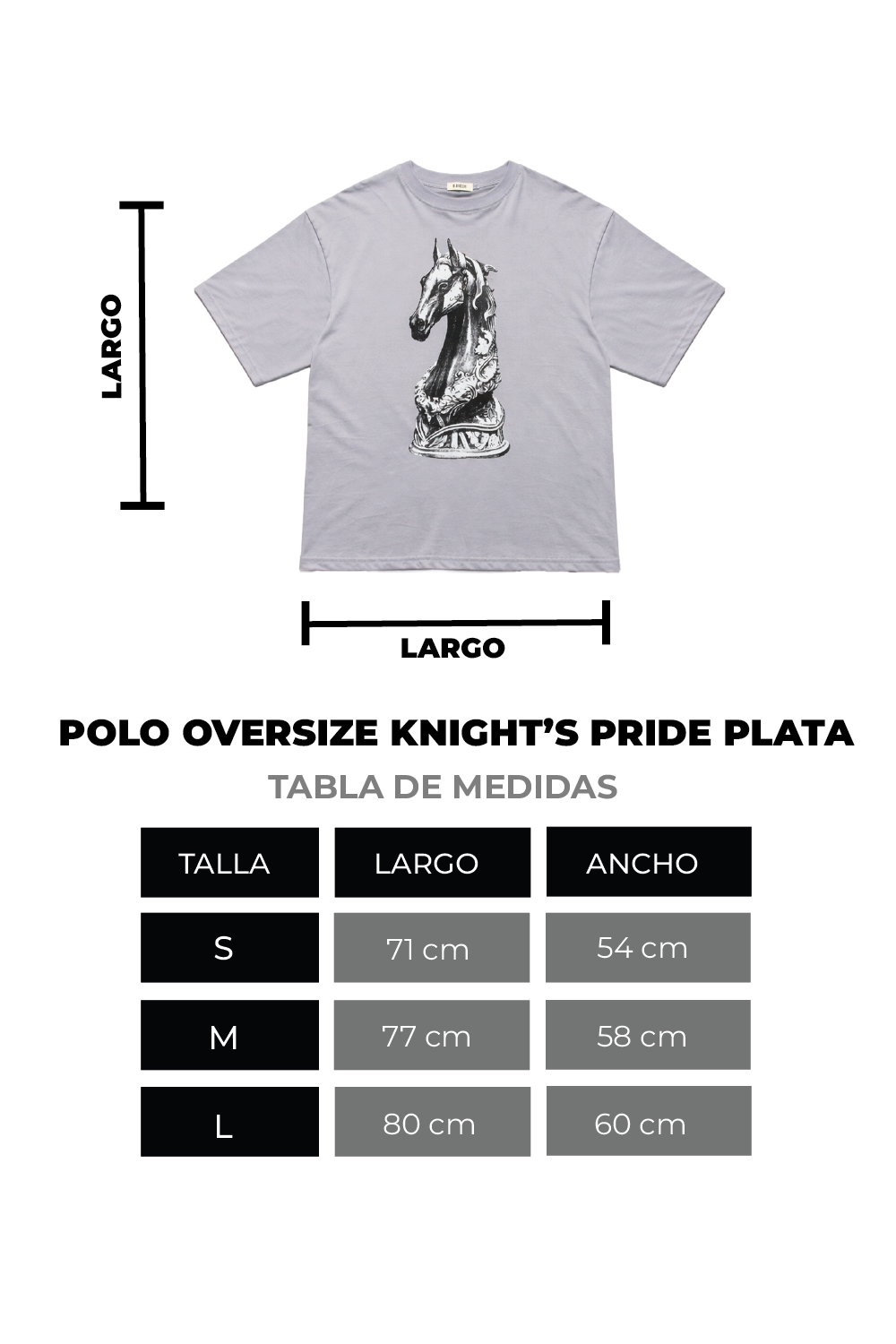 POLO OVERSIZE KNIGHT´S PRIDE