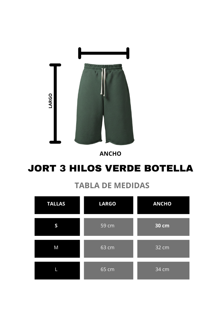 JORT TERRY 3 HILOS VERDE BOTELLA
