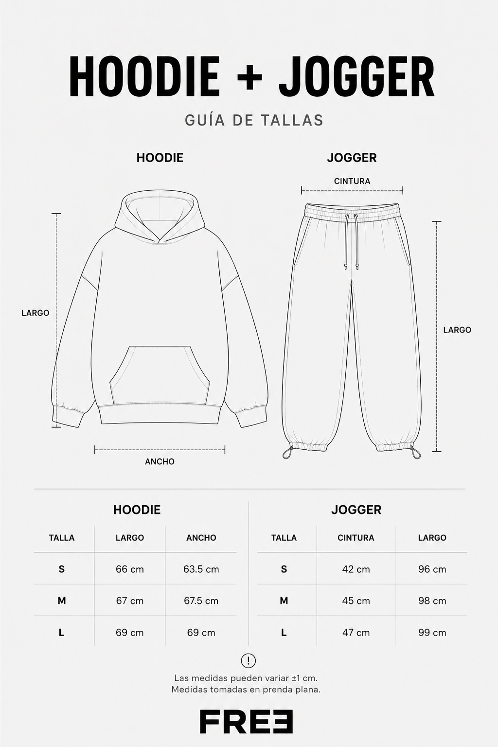 HODDIE + JOGGER OVERSIZE (NEGRO)