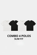 COMBO 4 POLOS SLIM FIT