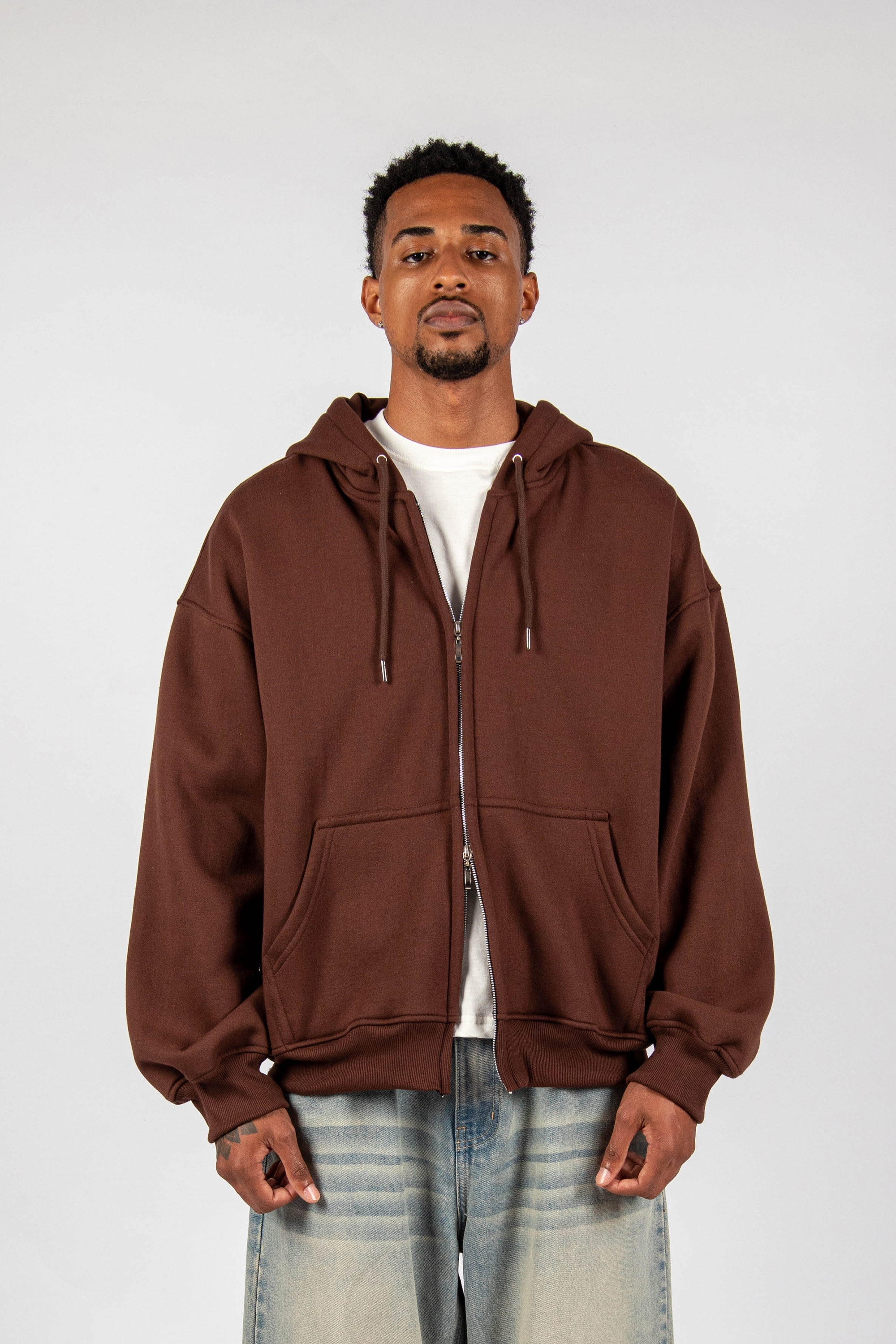 ZIP HODDIE 2.0 MARRON