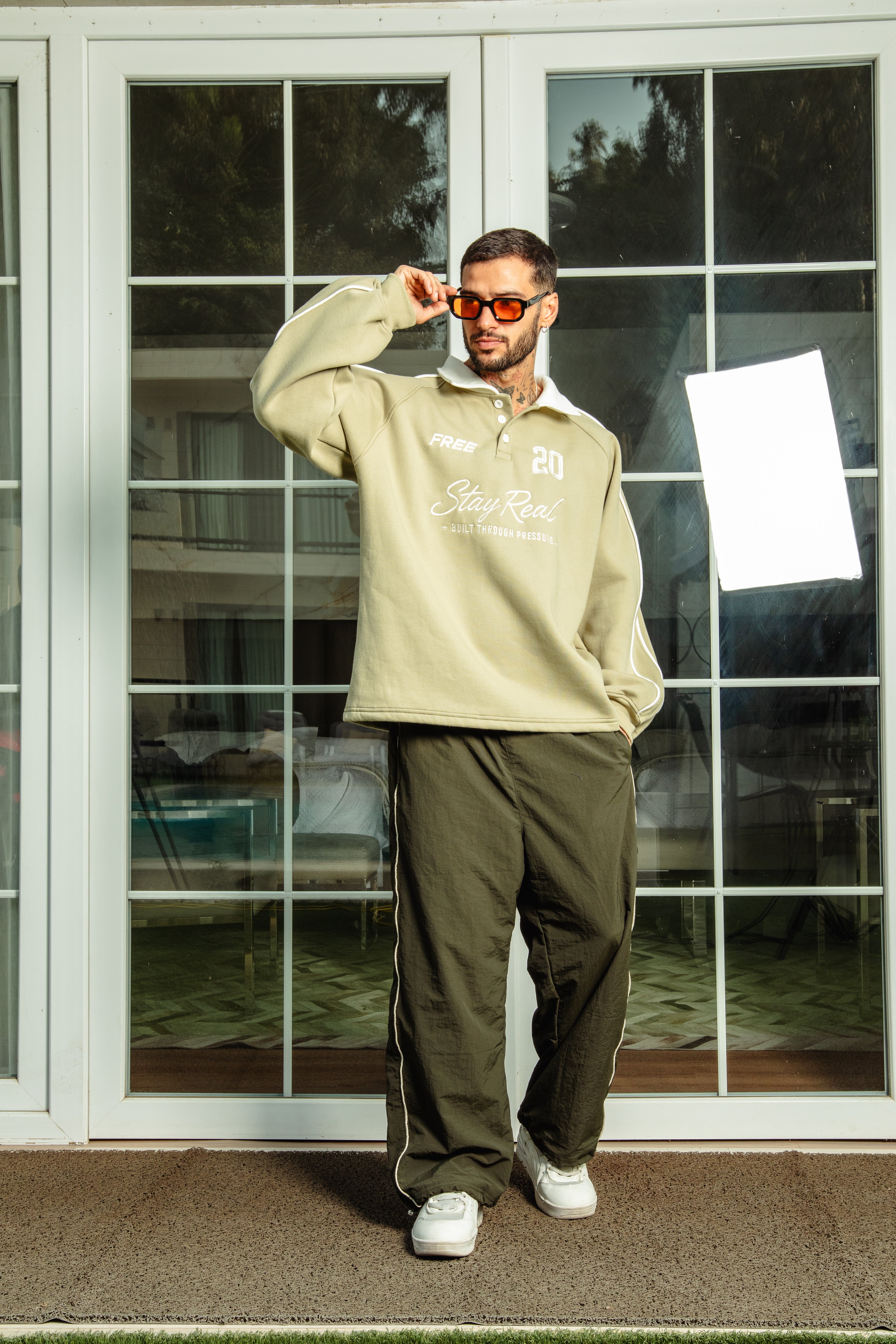 POLERA CROP  RANGLAN STAY REAL VERDE HOJA