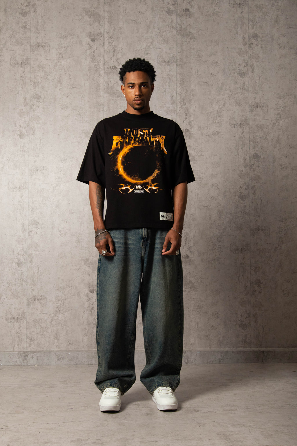 POLO MURCIÉLAGO LOST ETERNITY NEGRO