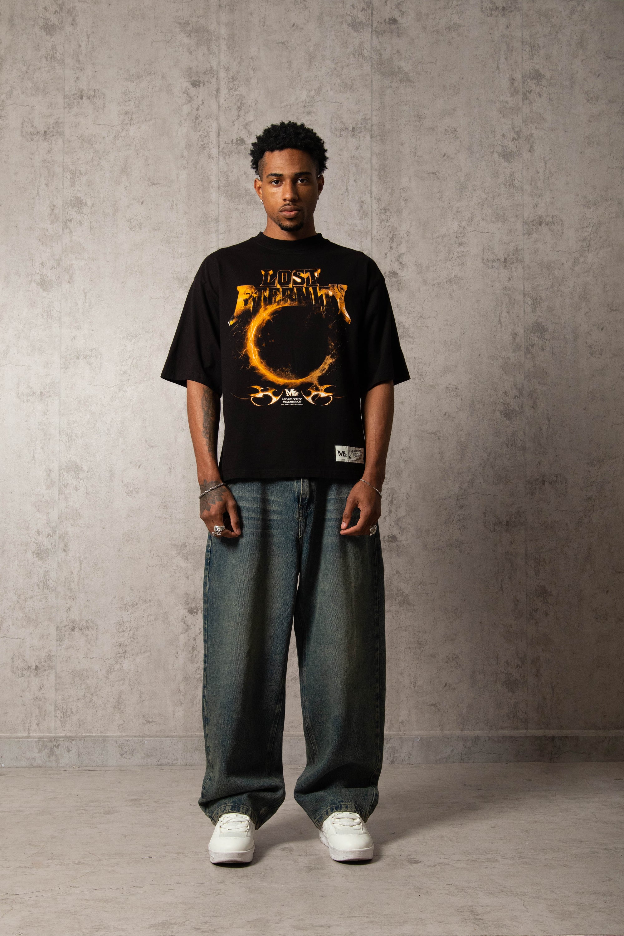 POLO MURCIÉLAGO LOST ETERNITY NEGRO