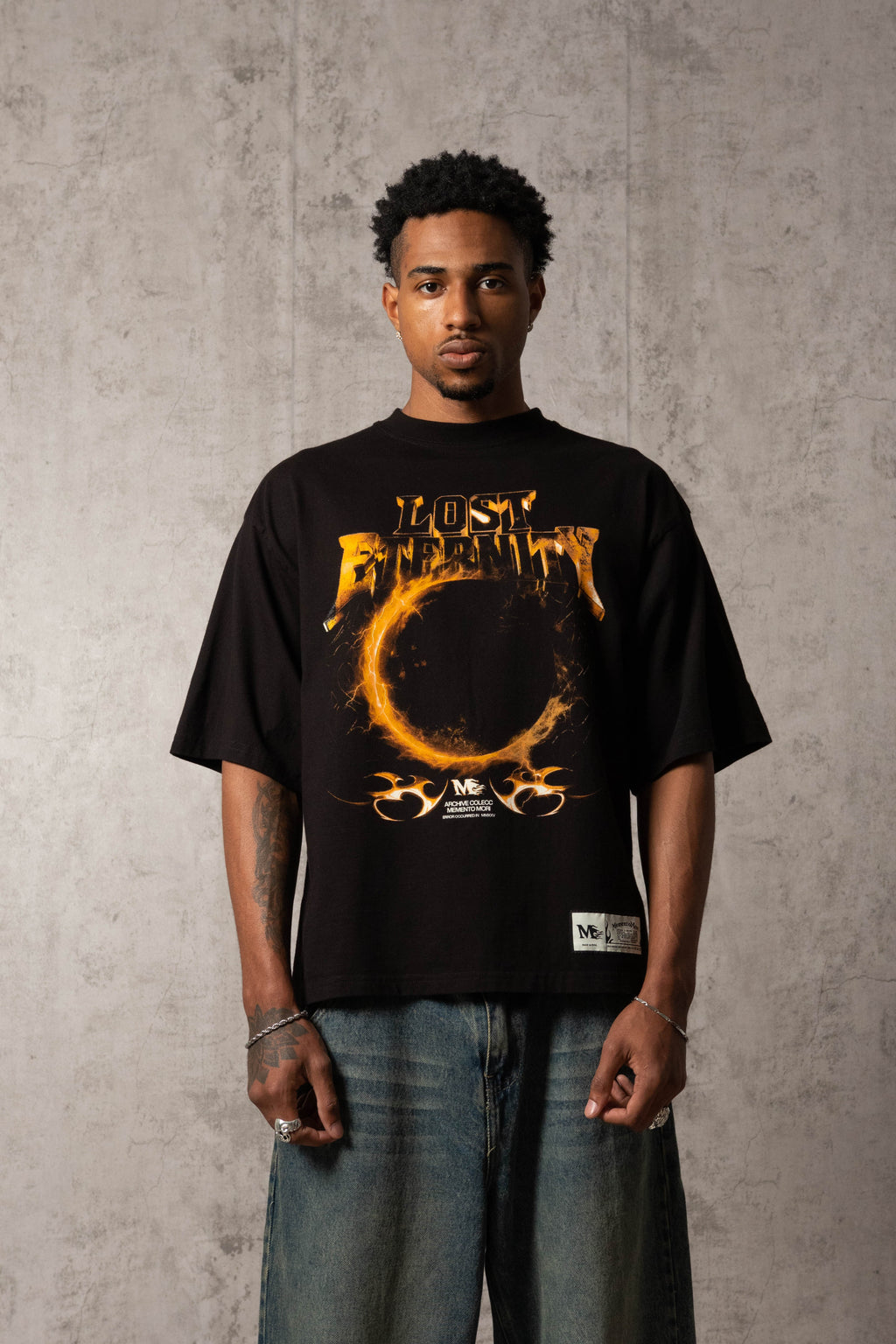 POLO MURCIÉLAGO LOST ETERNITY NEGRO