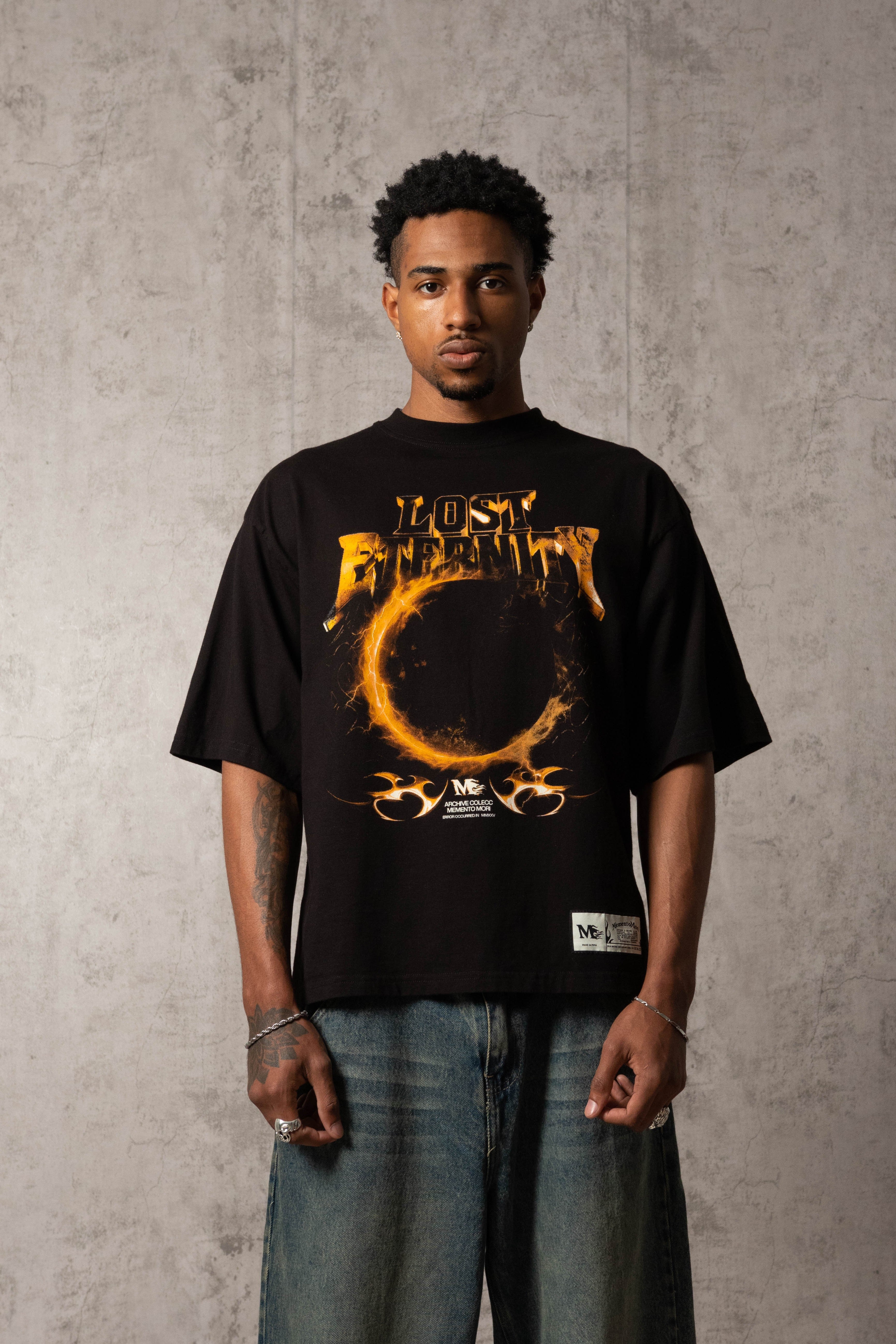 POLO MURCIÉLAGO LOST ETERNITY NEGRO