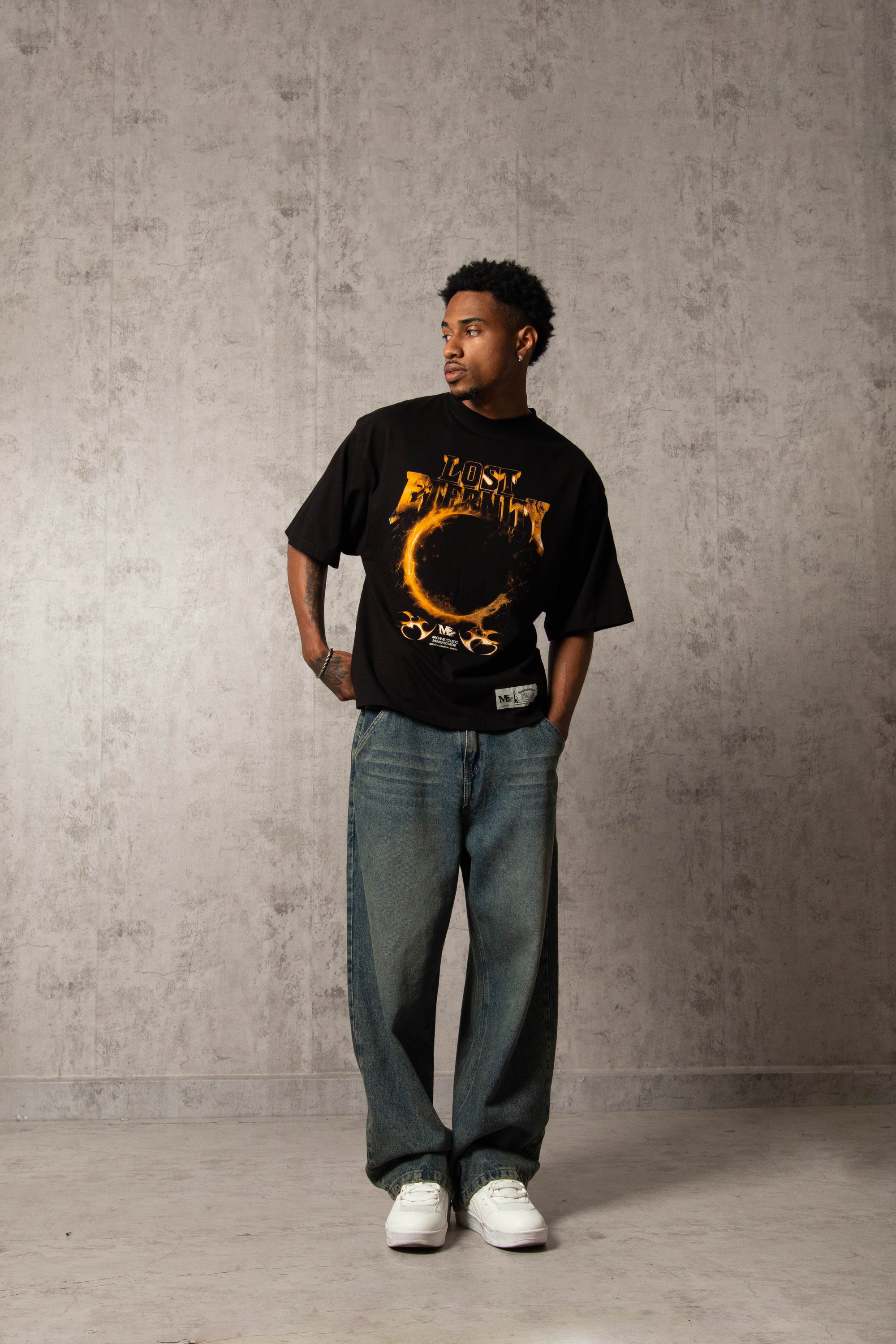 POLO MURCIÉLAGO LOST ETERNITY NEGRO