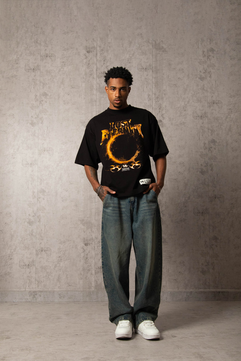 POLO MURCIÉLAGO LOST ETERNITY NEGRO