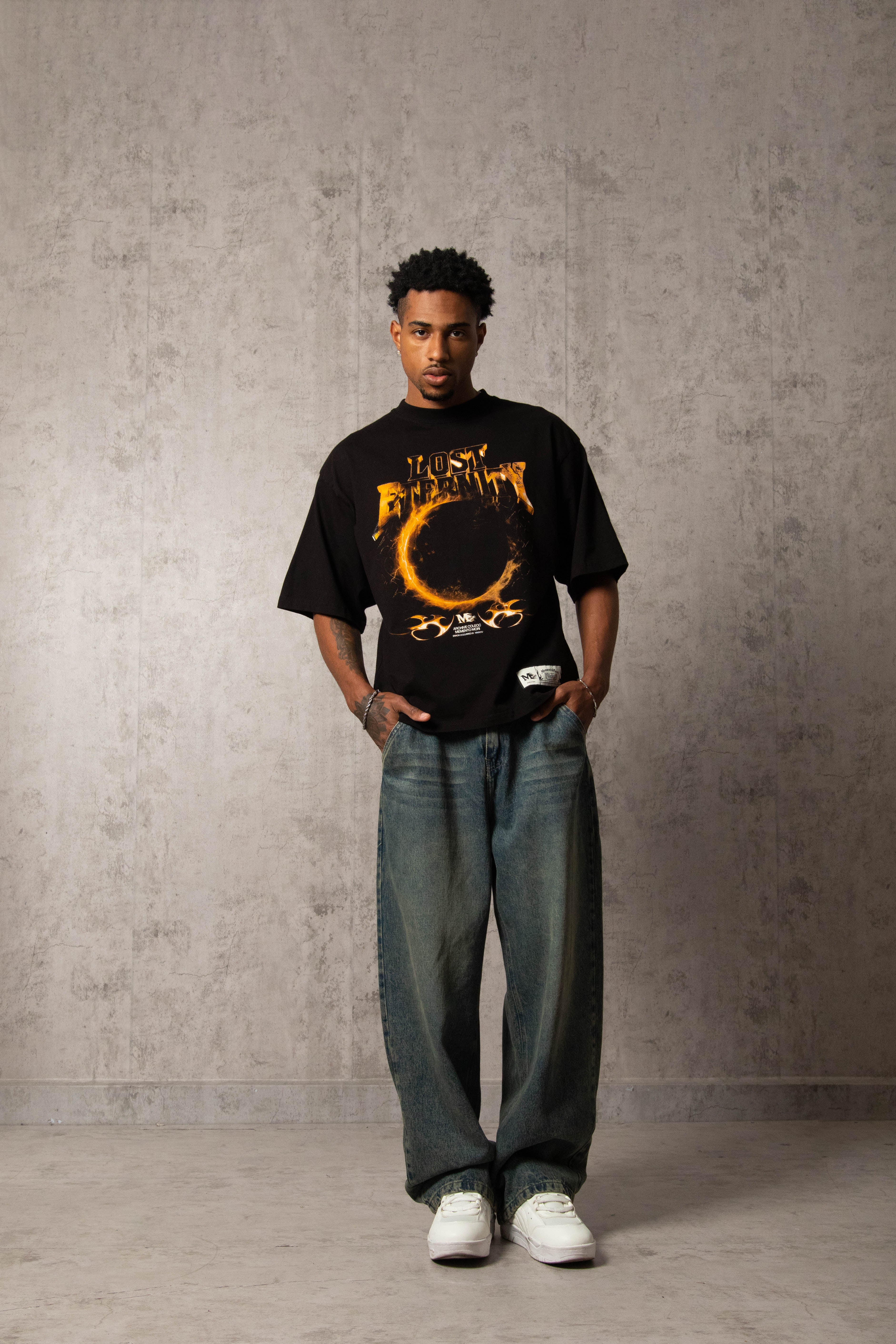 POLO MURCIÉLAGO LOST ETERNITY NEGRO