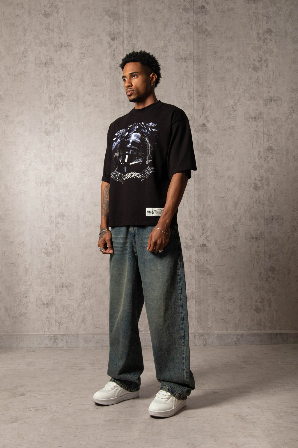 POLO MURCIÉLAGO SPINE SWORD NEGRO