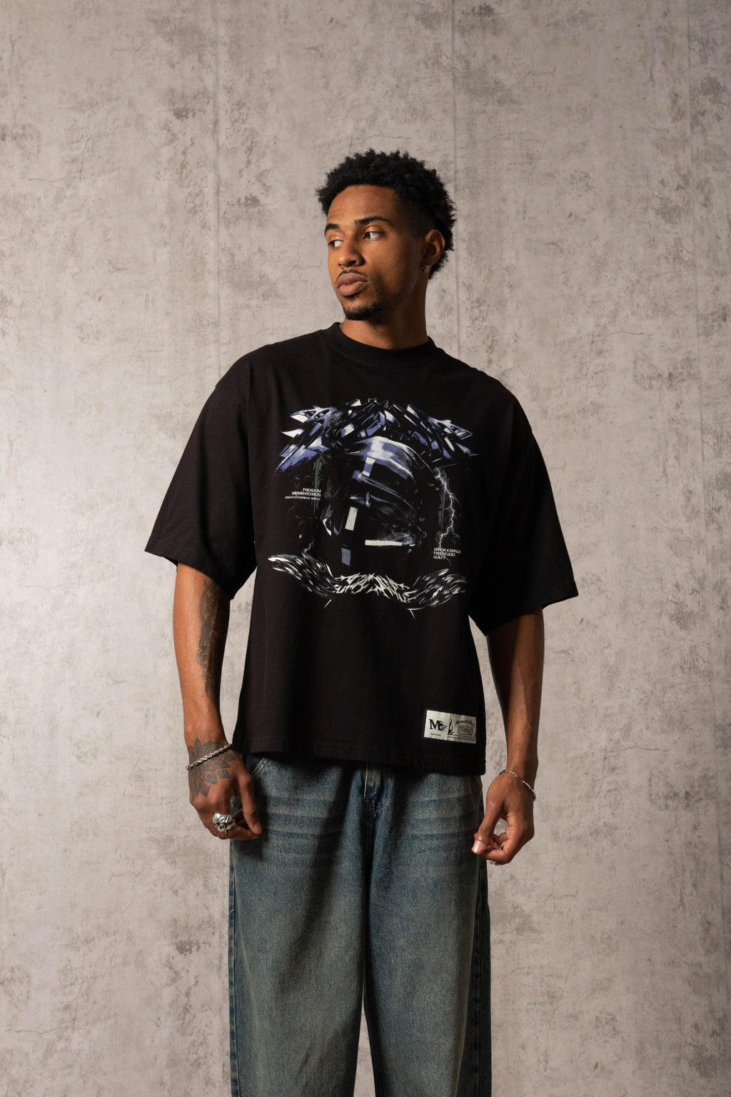 POLO MURCIÉLAGO SPINE SWORD NEGRO