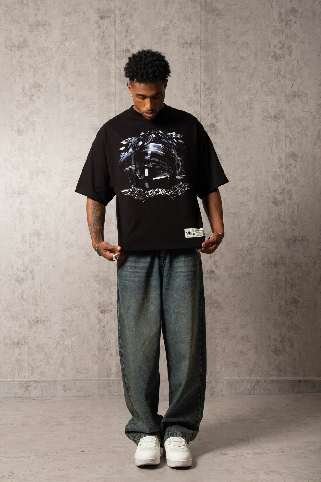 POLO MURCIÉLAGO SPINE SWORD NEGRO