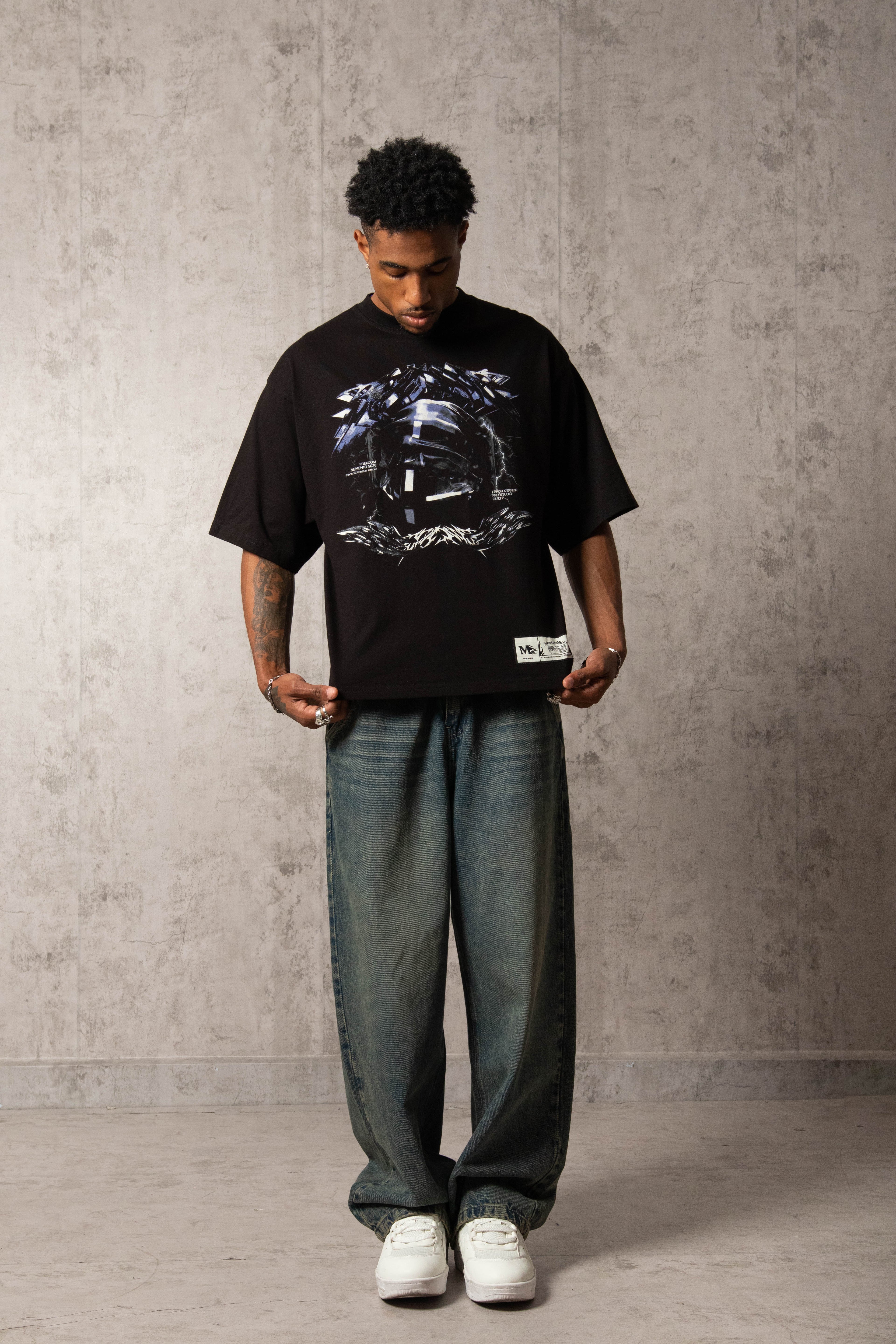 POLO MURCIÉLAGO SPINE SWORD NEGRO