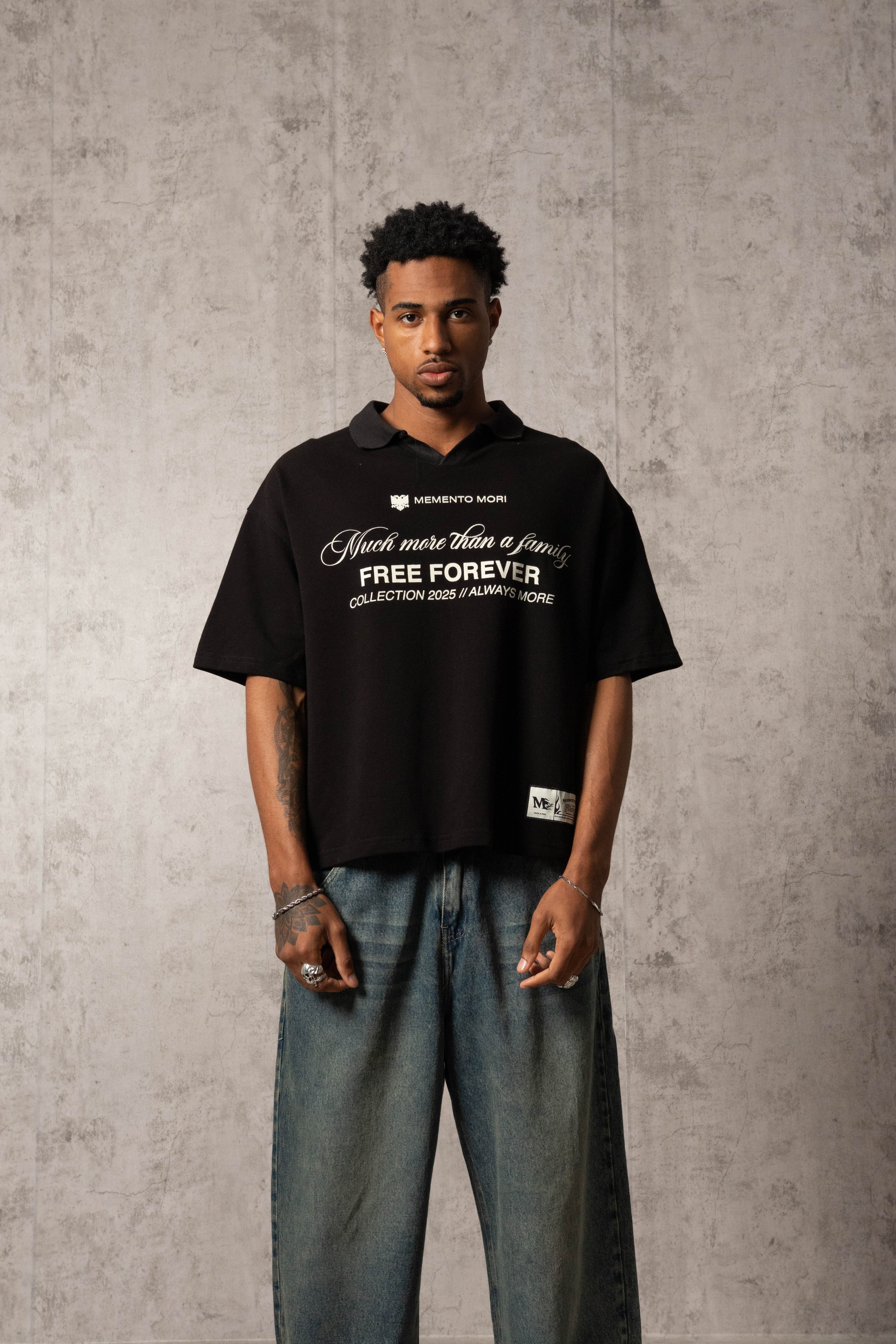 POLO PIQUÉ FREE FOREVER NEGRO