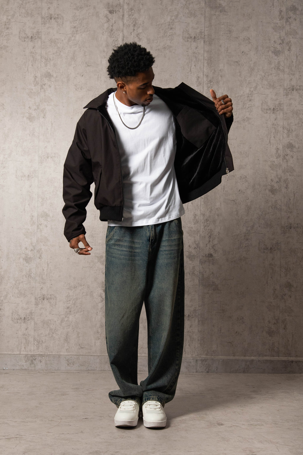 CASACA CROP SHARK PLUS NEGRO