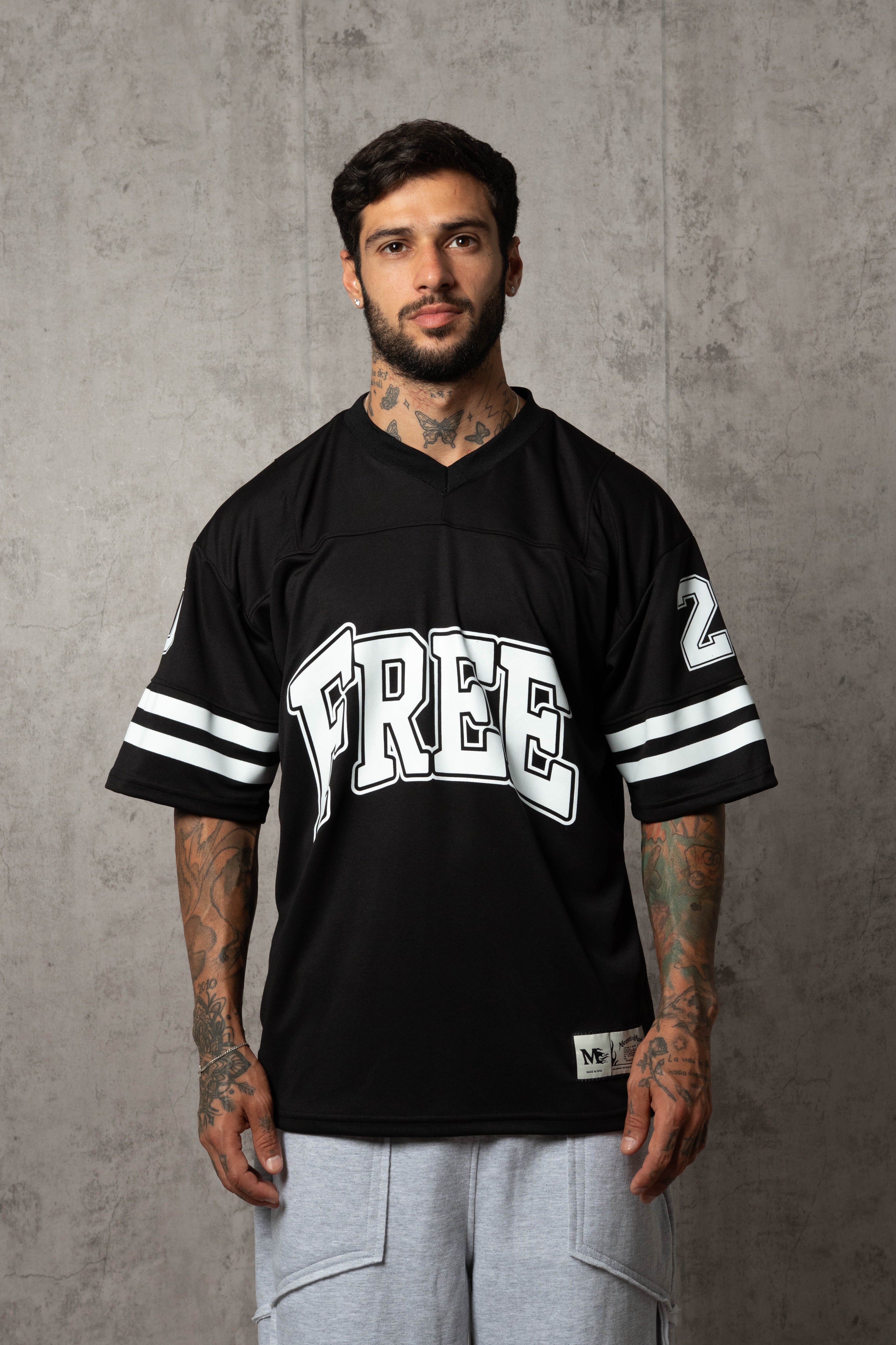 POLO DEPORTIVO AMERICAN FREE NEGRO