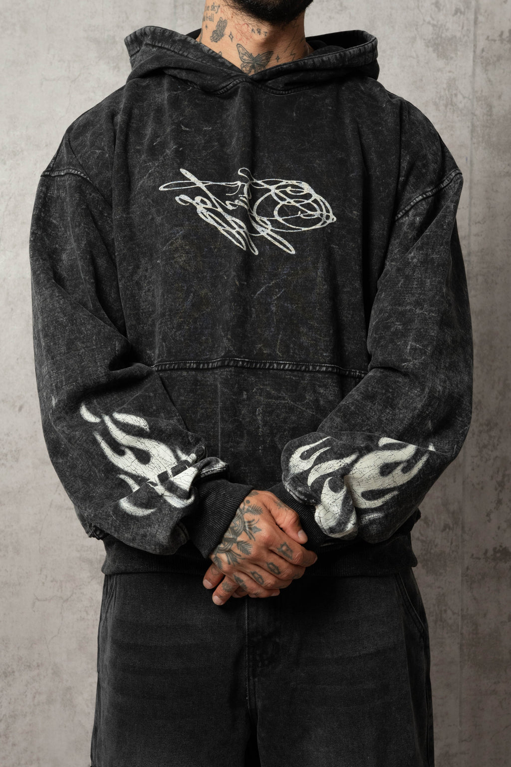 HODDIE BOXY OVERSIZE SNAKE ROSE