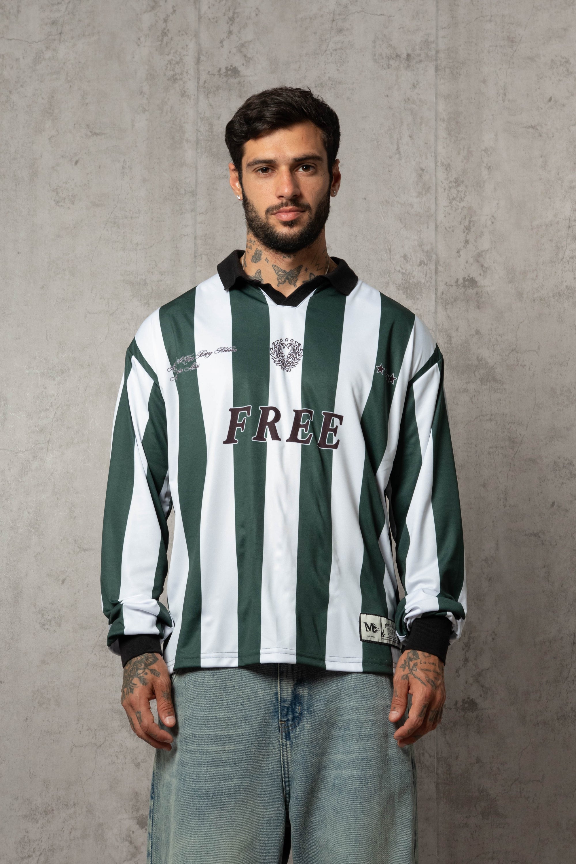 POLO MANGA LARGA OLD SCHOOL VERDE