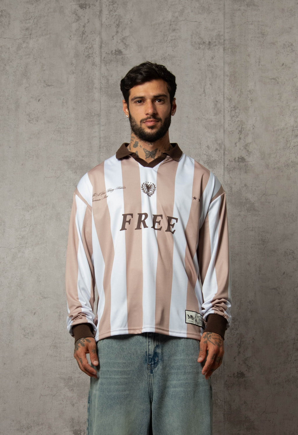 POLO MANGA LARGA OLD SCHOOL BEIGE