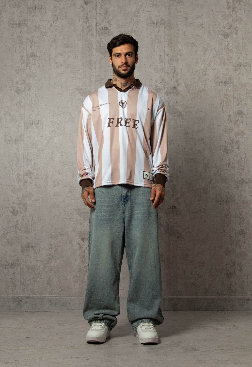 POLO MANGA LARGA OLD SCHOOL BEIGE