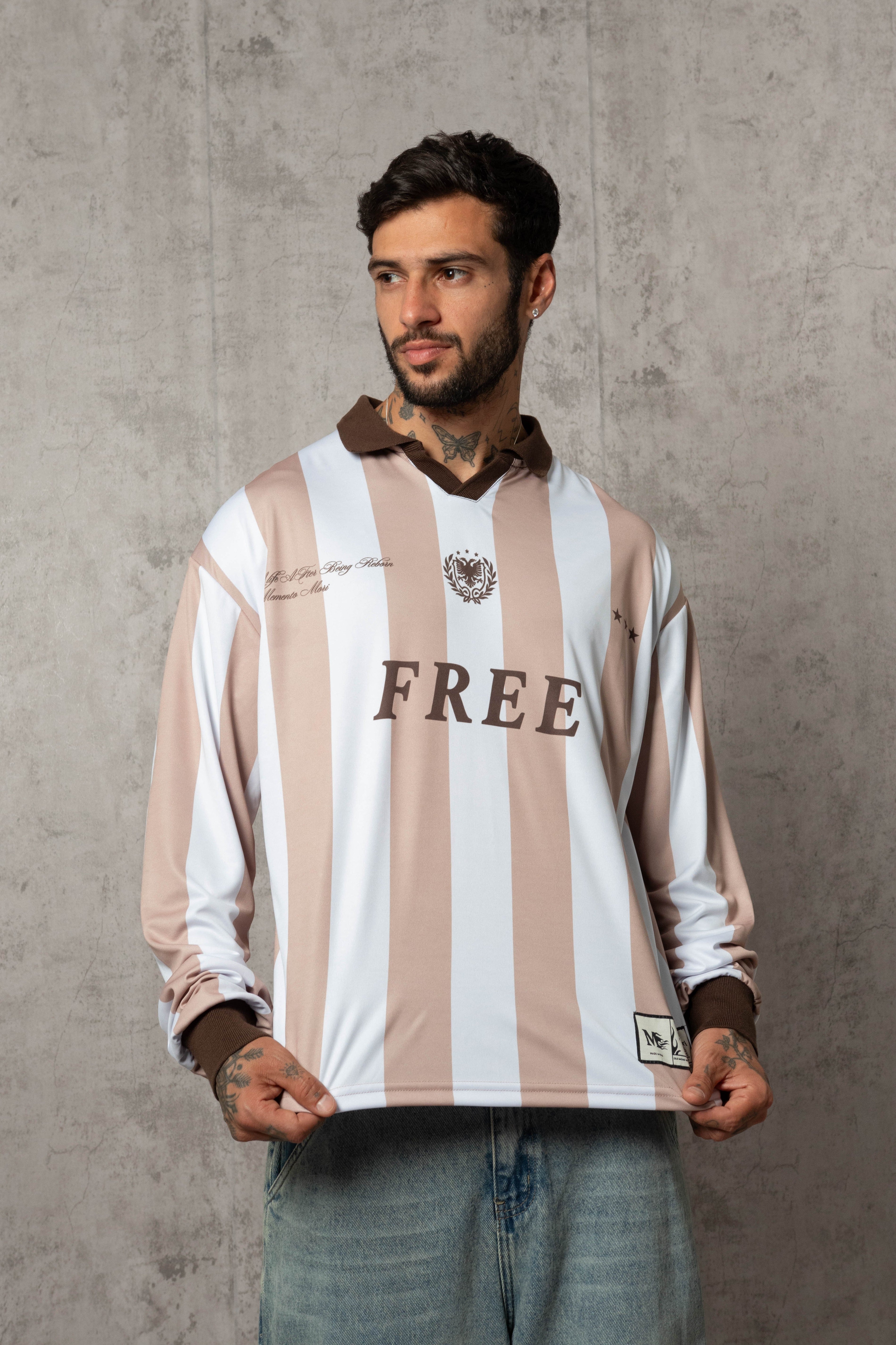 POLO MANGA LARGA OLD SCHOOL BEIGE