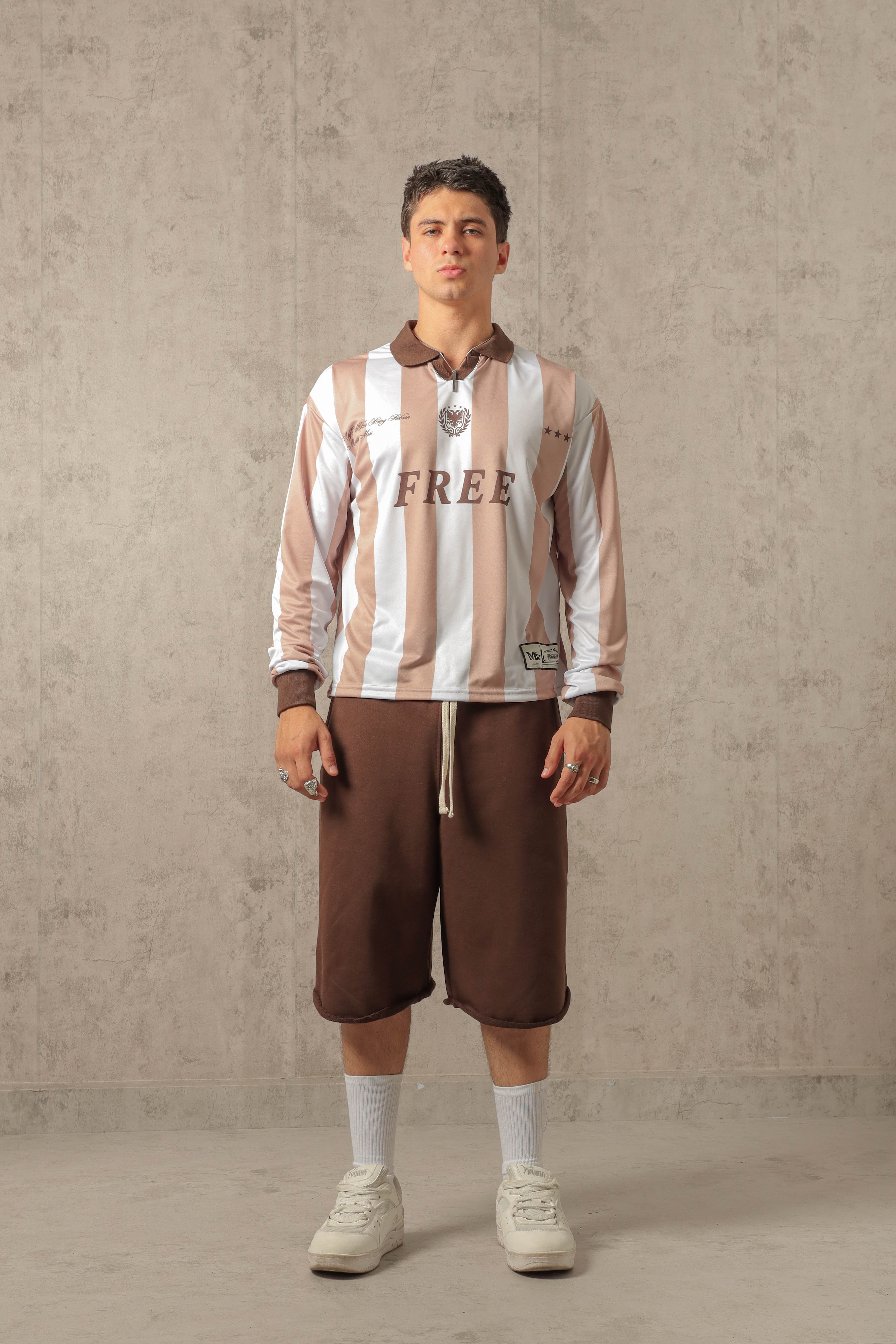 JORT TERRY 3 HILOS MARRÓN