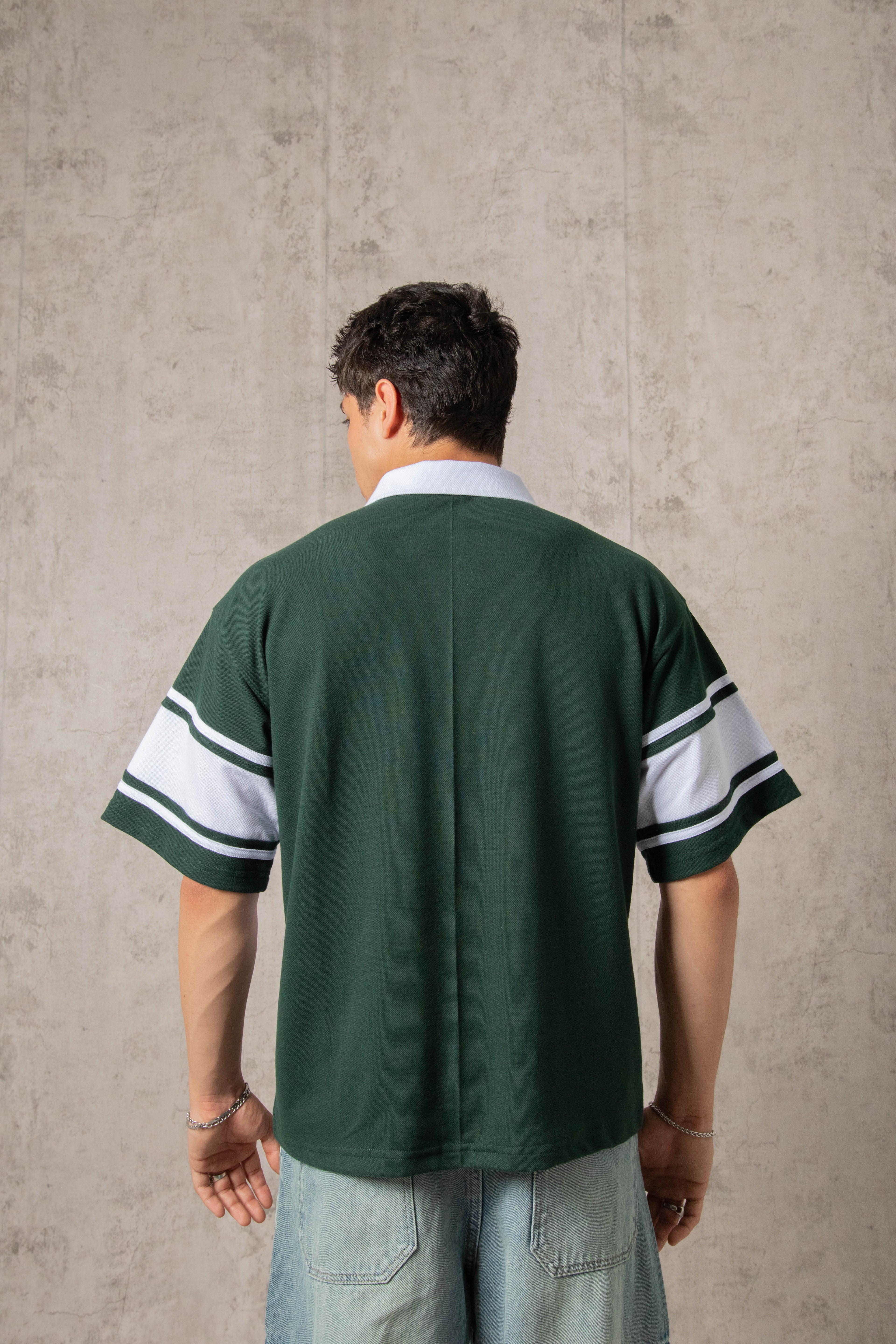 POLO PIQUÉ FREEDOM COLLEGE VERDE HUMO