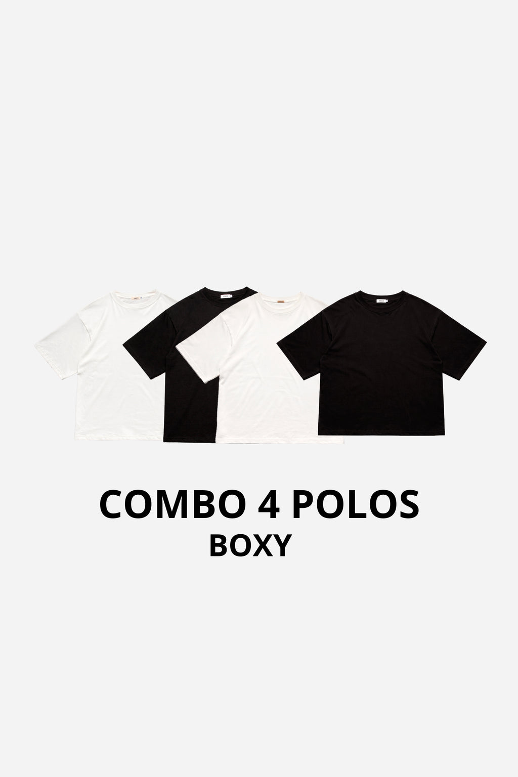 COMBO 4 POLOS BOXY