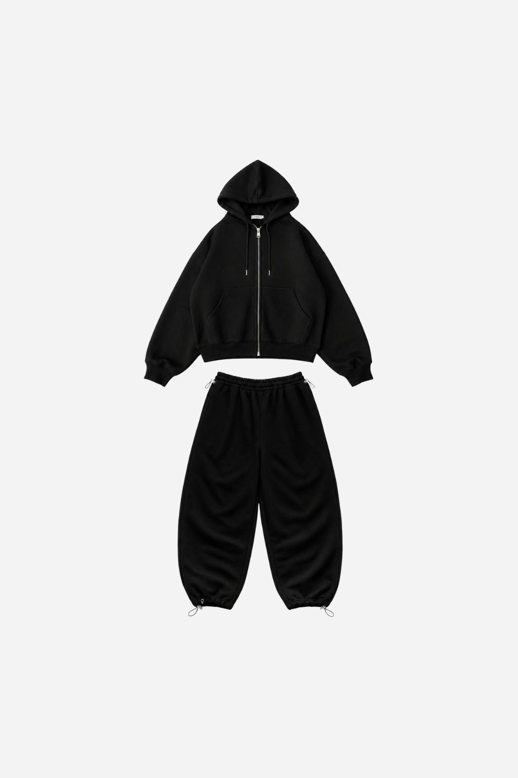 SET FREE ZIP HODDIE + JOGGER – NEGRO
