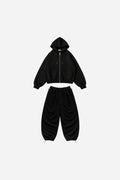 SET FREE ZIP HODDIE + JOGGER – NEGRO
