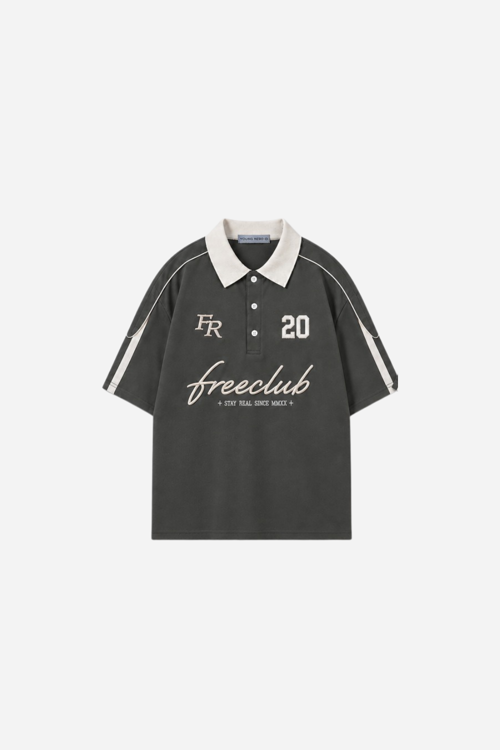 POLO PIQUÉ FREECLUB CHARCOAL