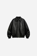 CHAQUETA CUERINA CROP STAY REAL
