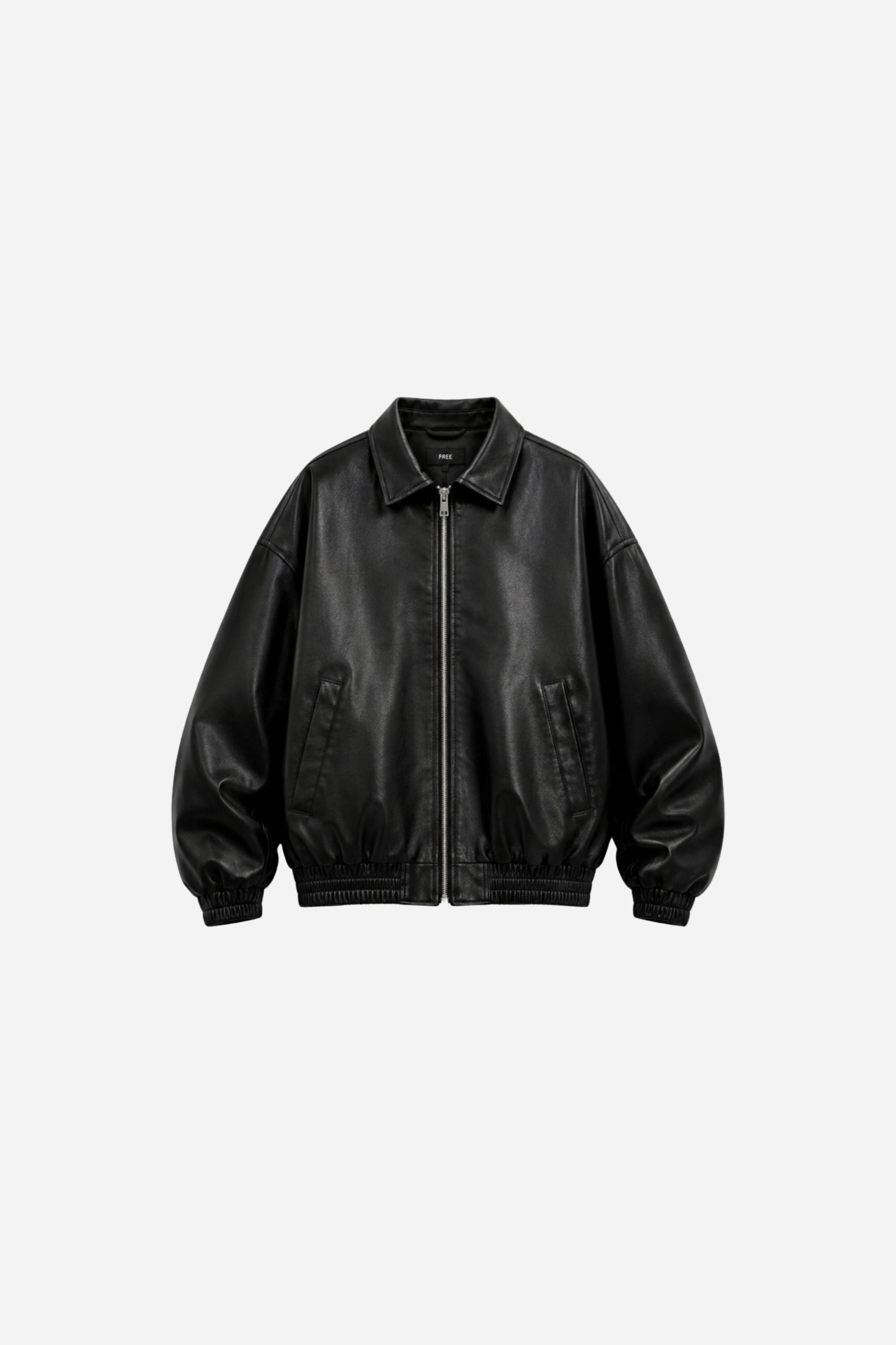 CHAQUETA CUERINA CROP STAY REAL