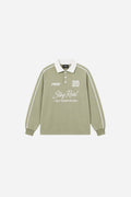 POLERA CROP  RANGLAN STAY REAL VERDE HOJA