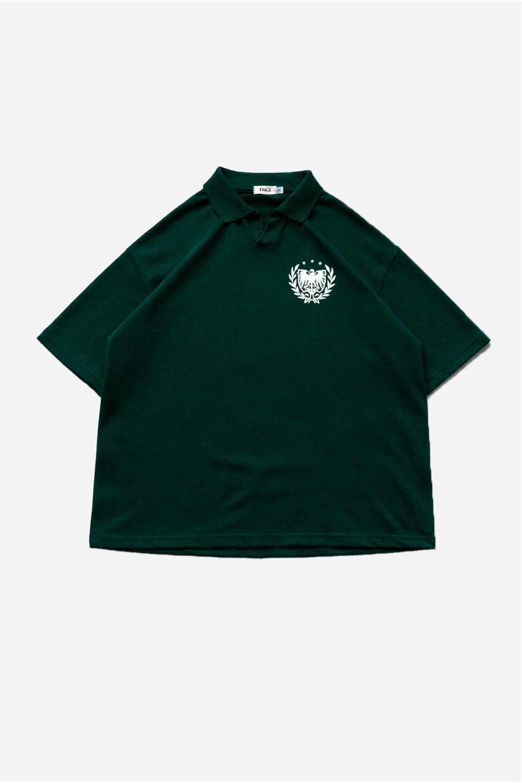 POLO PIQUÉ MEMENTO MORI VERDE HUMO