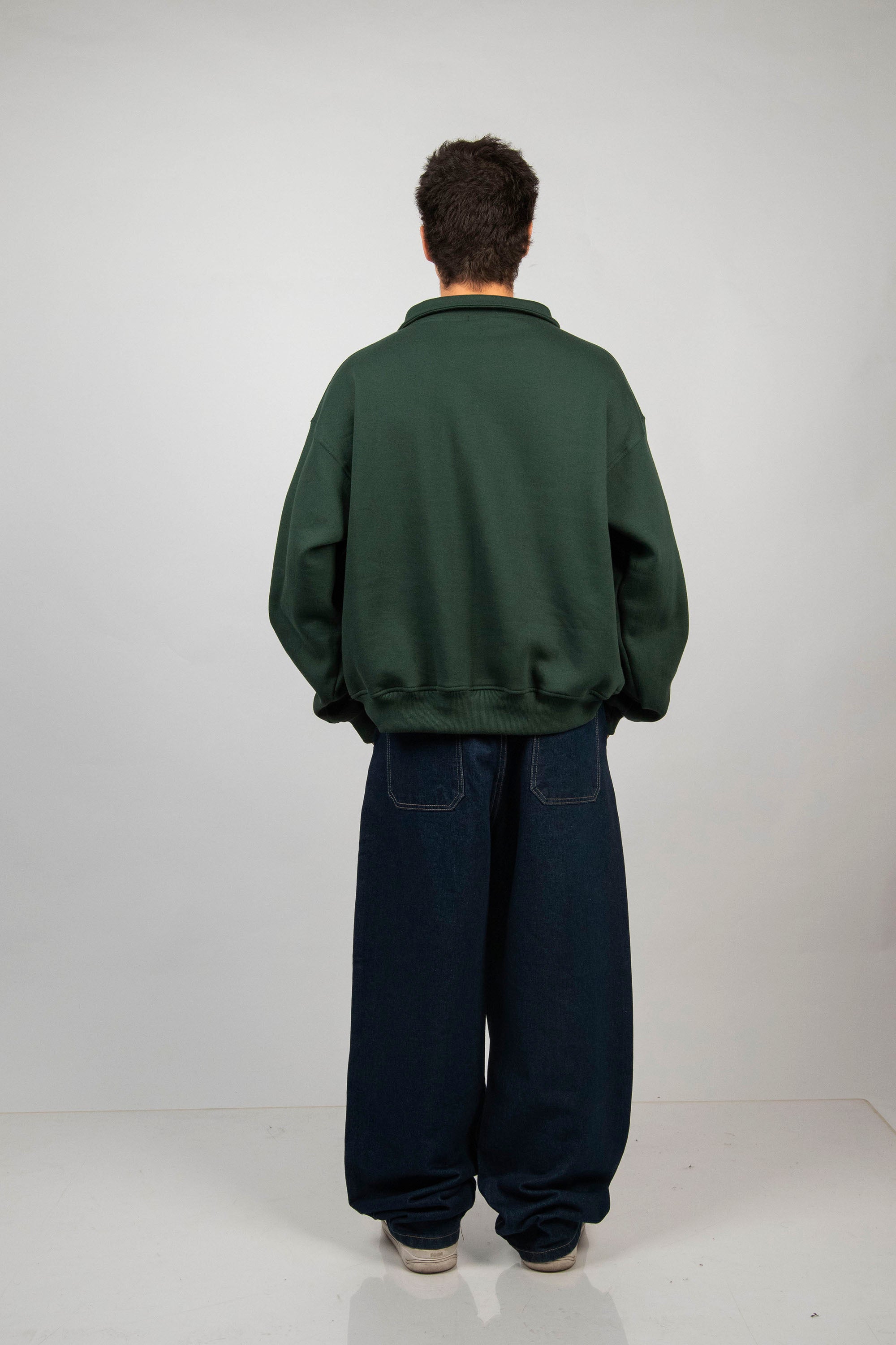 POLERA CROP FREE ESSENTIALS VERDE BOTELLA
