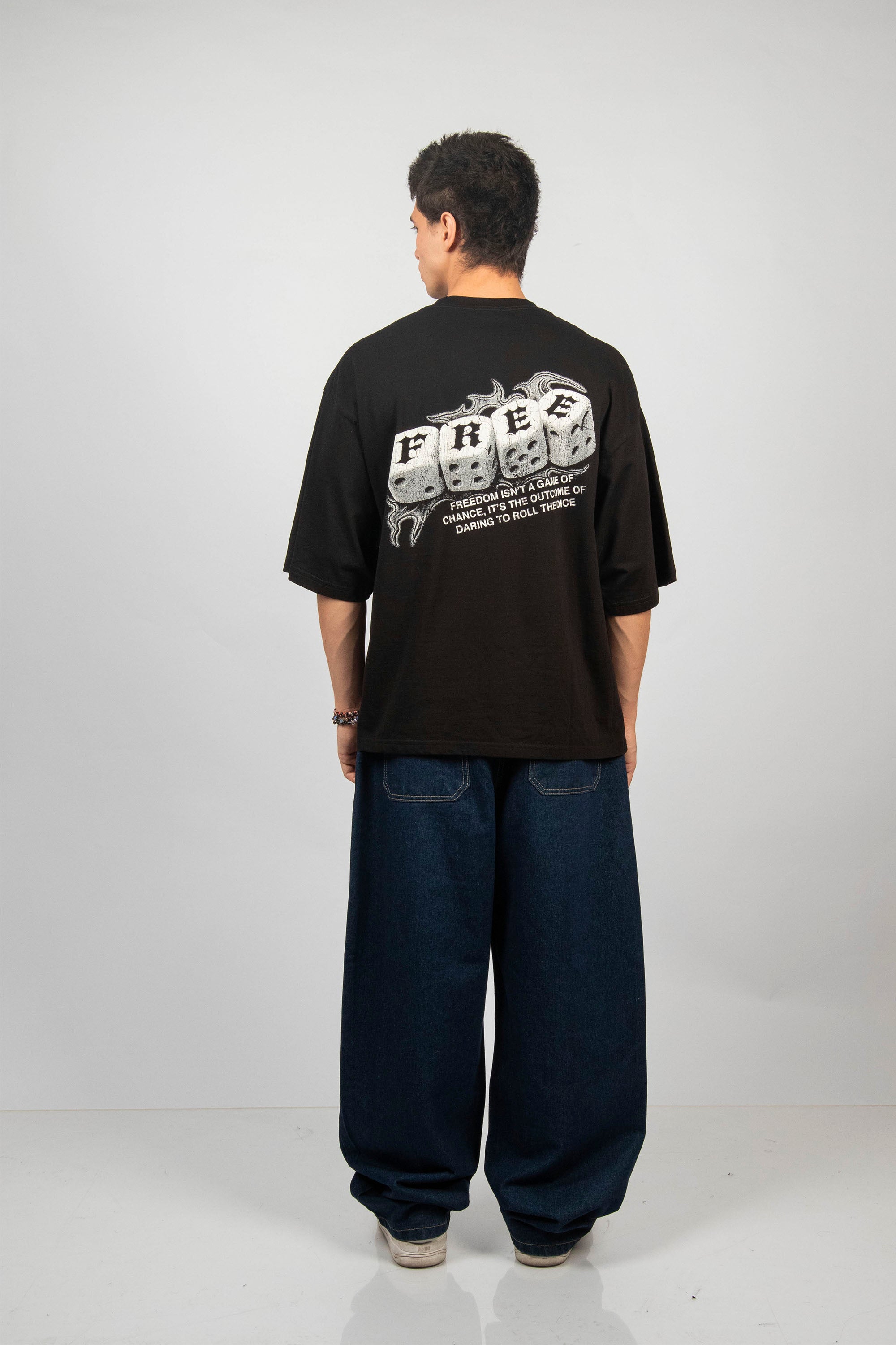 POLO MURCIELAGO RANDOM POINTS NEGRO