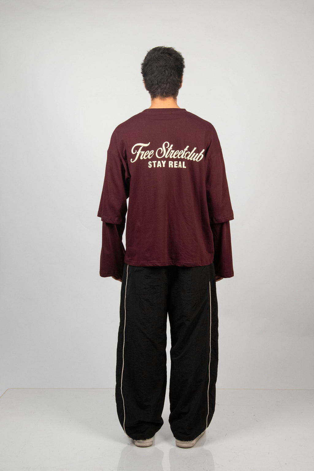 POLO DOBLE MANGA LARGA STAY REAL VINO
