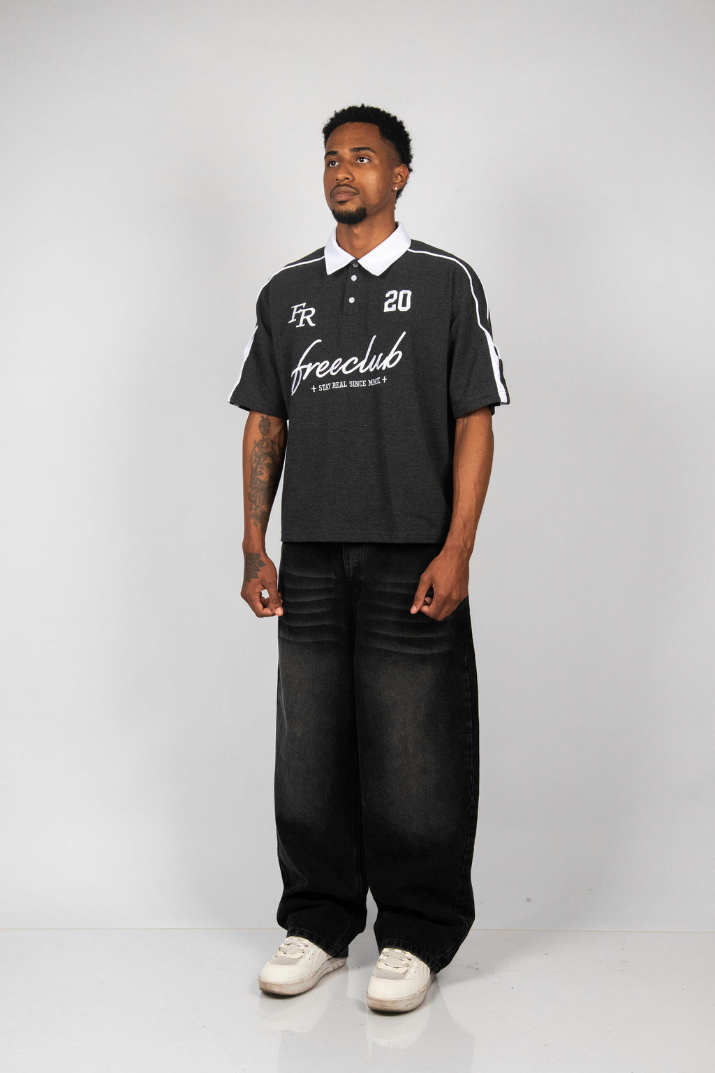 POLO PIQUÉ FREECLUB CHARCOAL