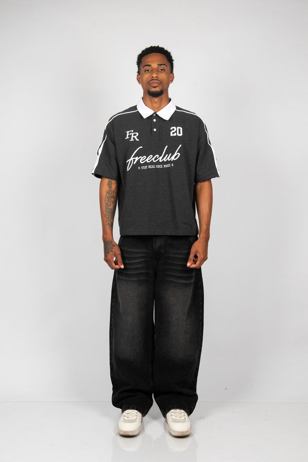 POLO PIQUÉ FREECLUB CHARCOAL