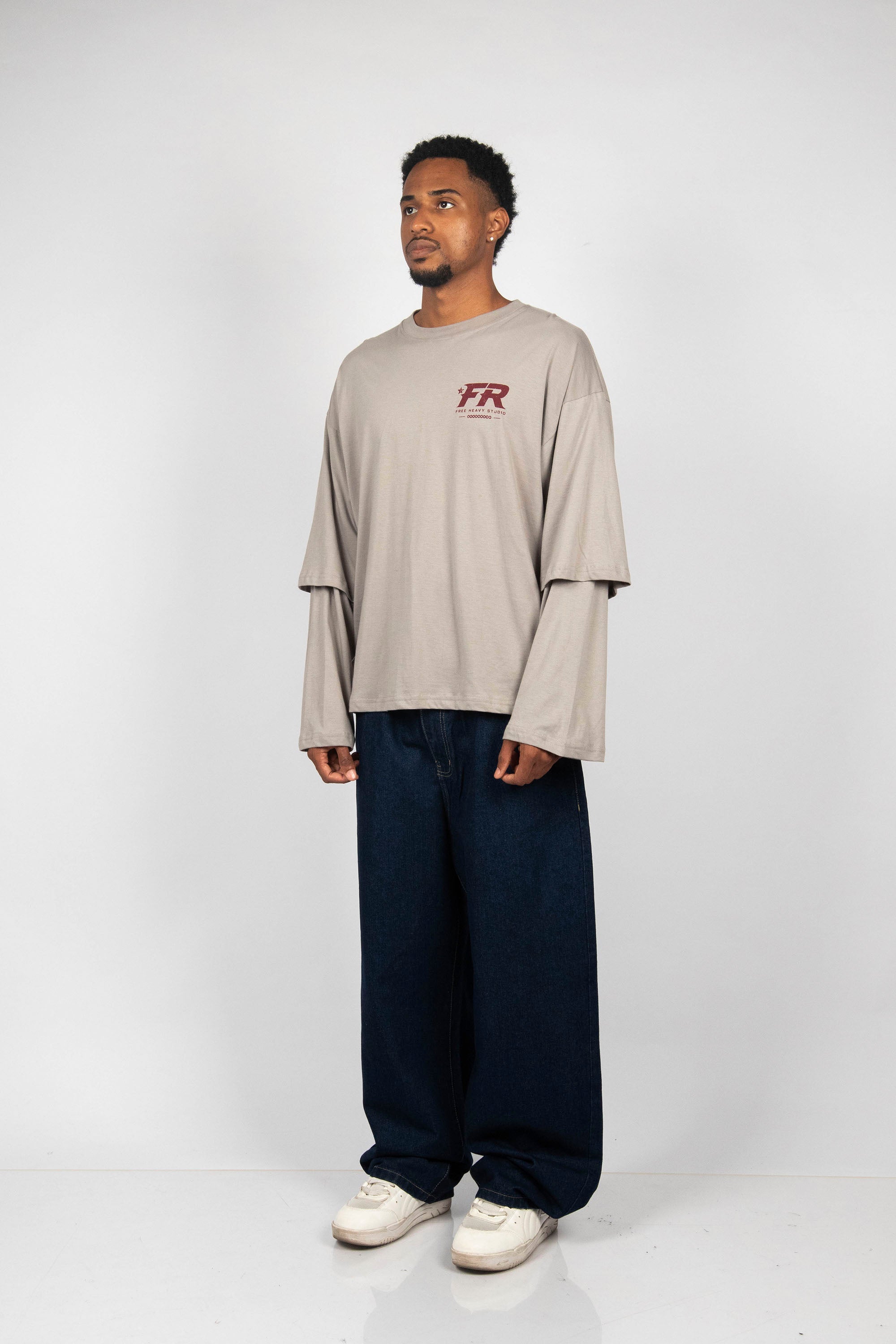 POLO DOBLE MANGA LARGA YEAR OF THE FREE PLATA