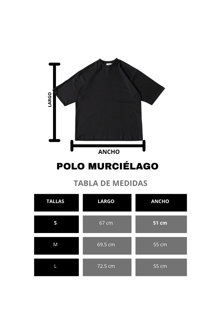 POLO MURCIÉLAGO CREEPER NEGRO
