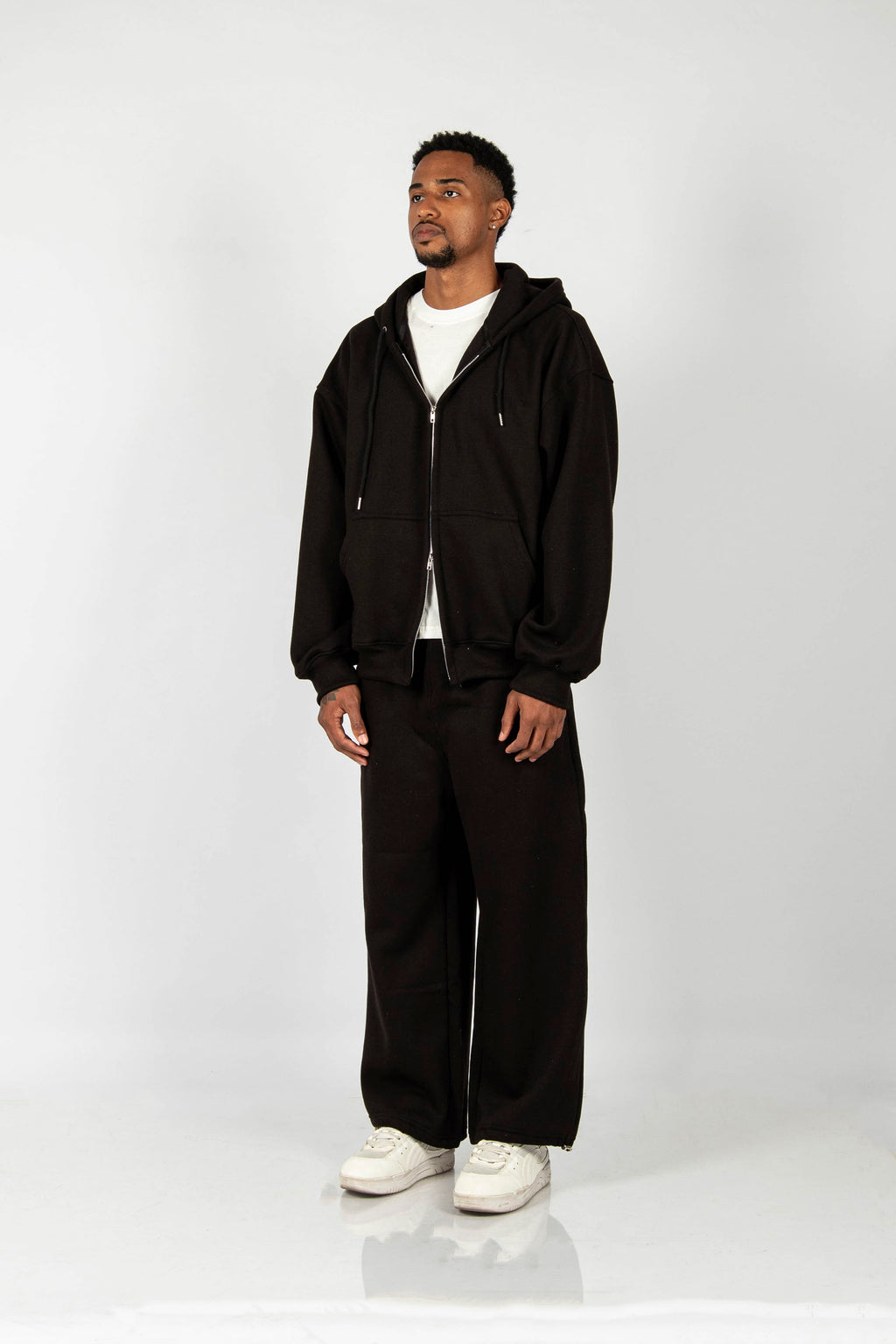 SET FREE ZIP HODDIE + JOGGER – NEGRO