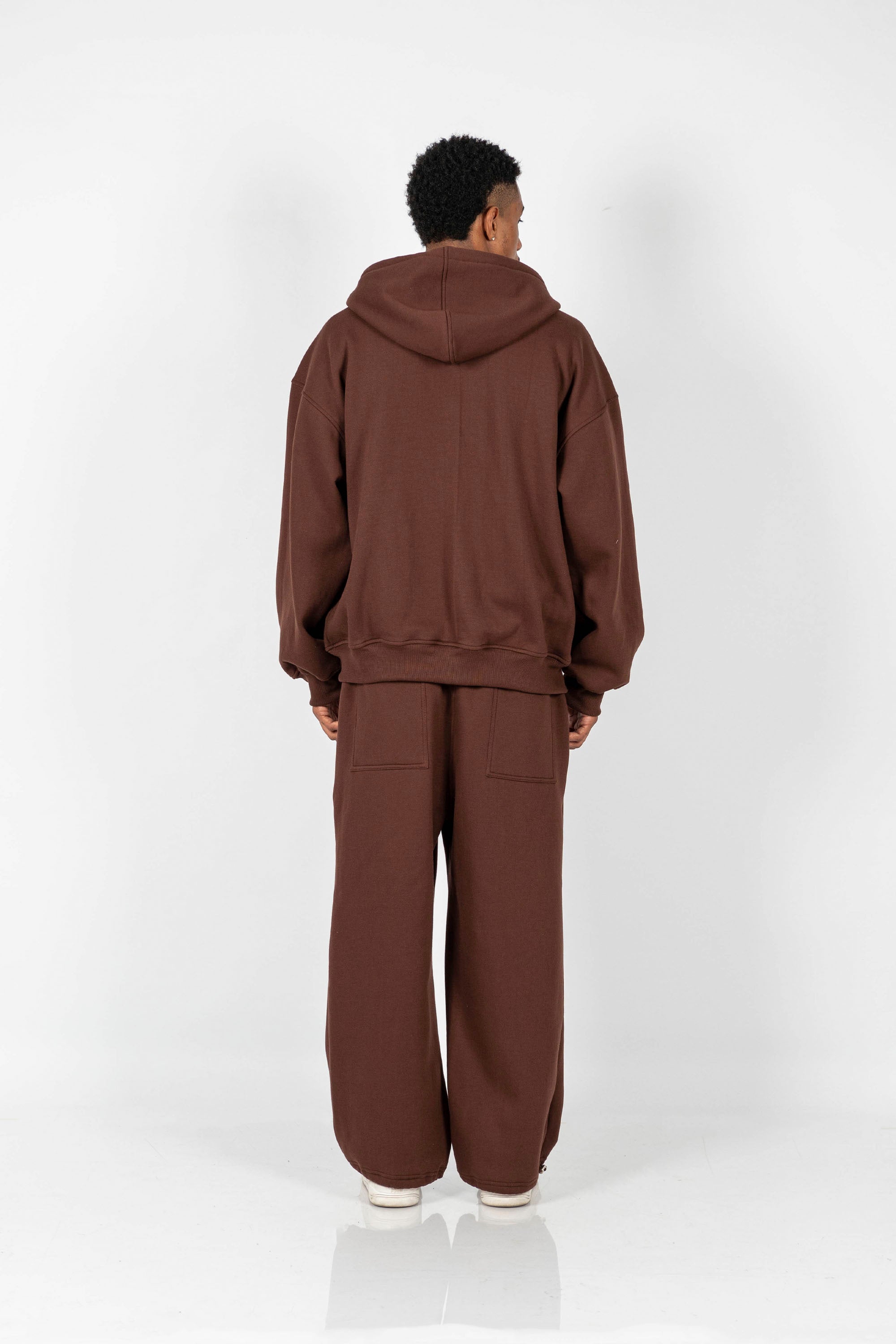 SET FREE ZIP HODDIE + JOGGER – MARRÓN