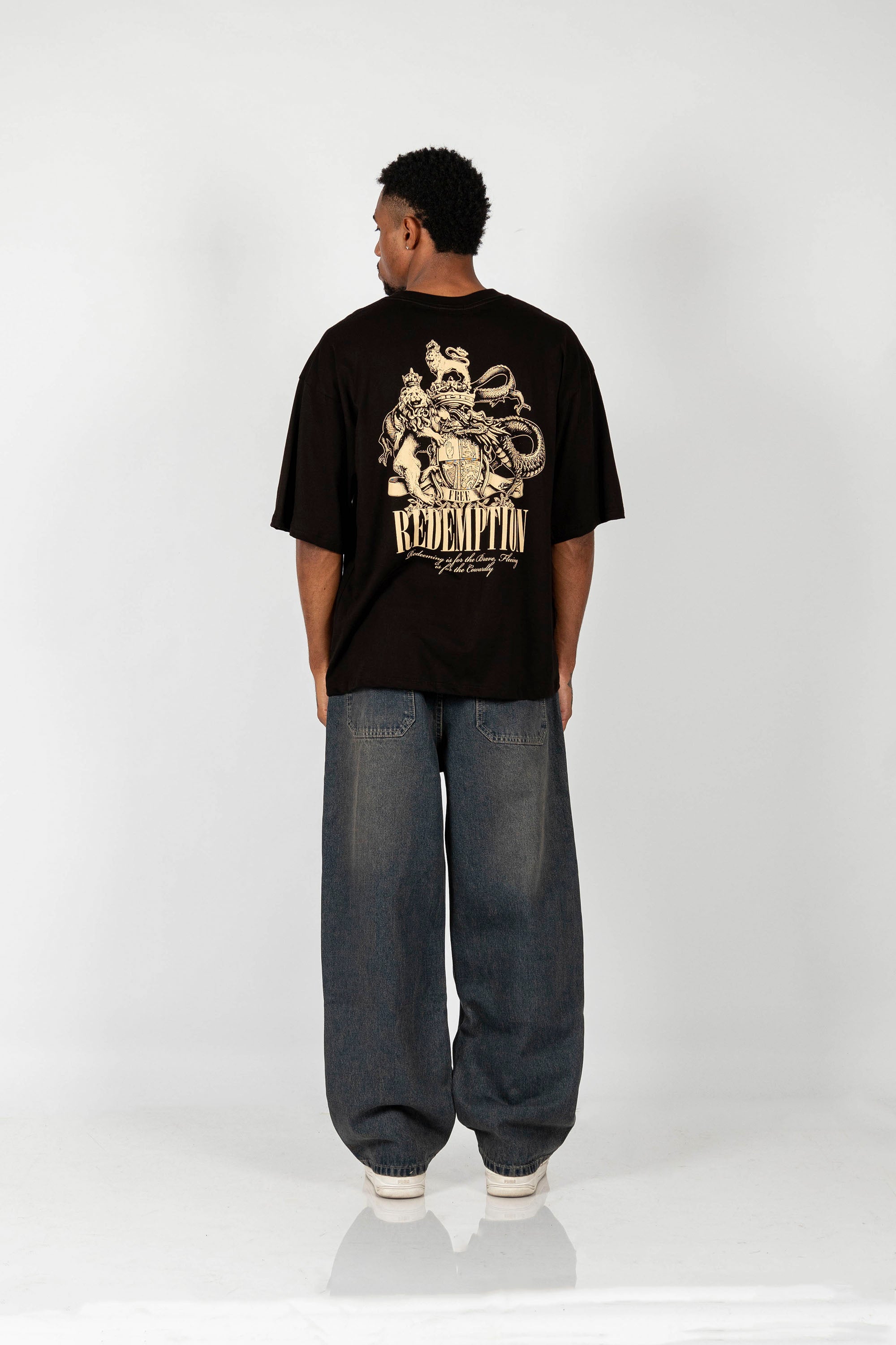 POLO OVERSIZE REDEMPTION NEGRO